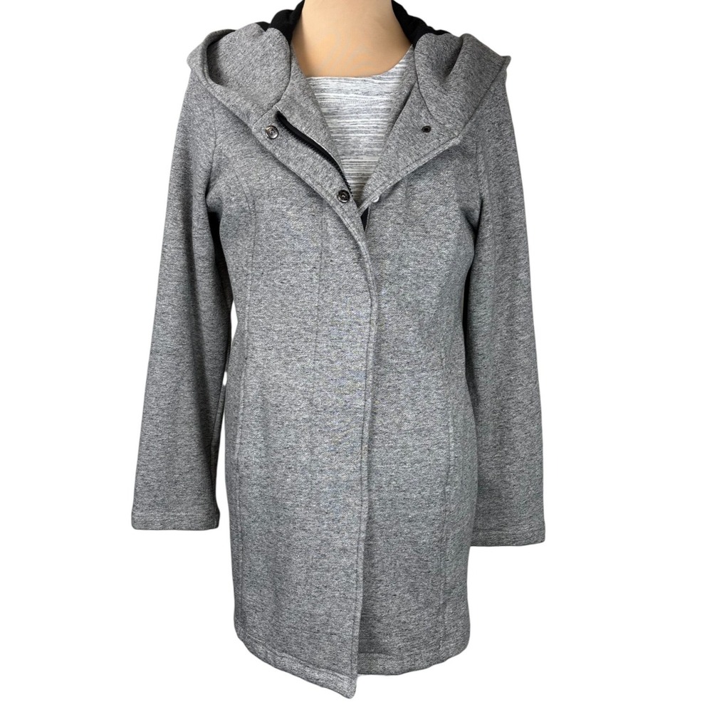 NWT Sebby Collection Gray Hooded Knit‎ Jacket Medium Casual